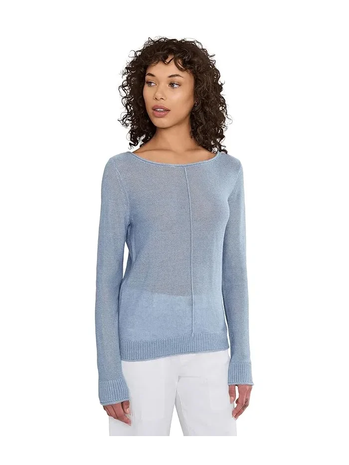 Свитер льняной Cedar Linen Bateau Neck Tommy Bahama — изображение 1 из 5, синий