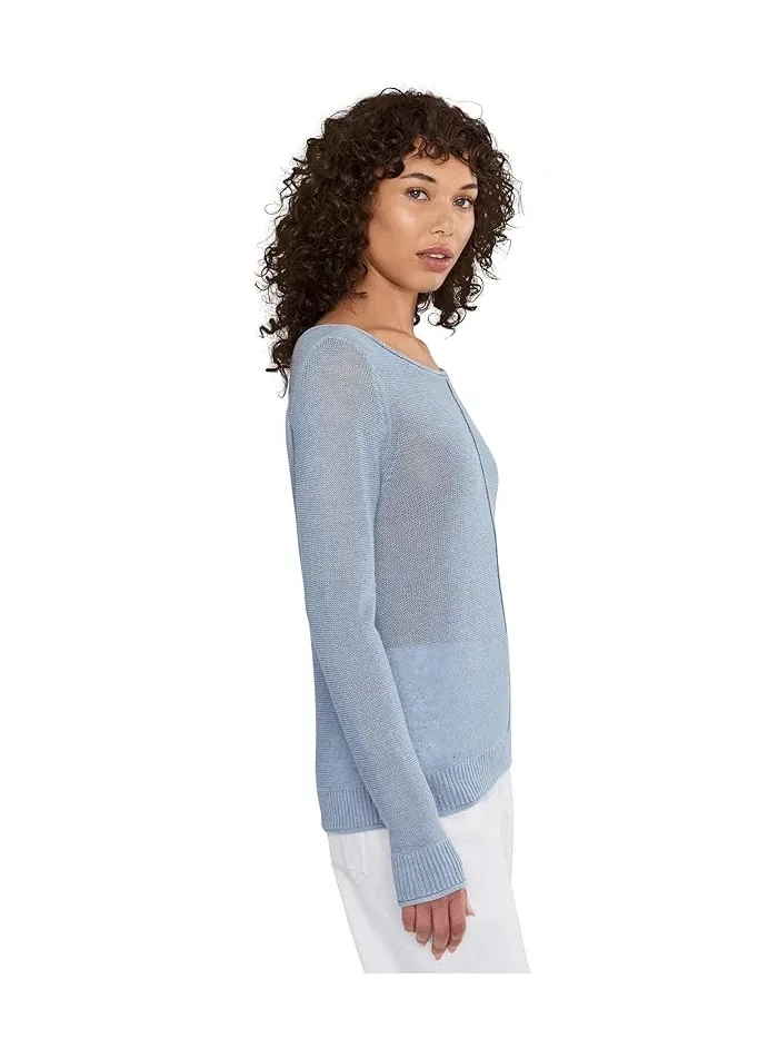 Свитер льняной Cedar Linen Bateau Neck Tommy Bahama — изображение 3 из 5, синий