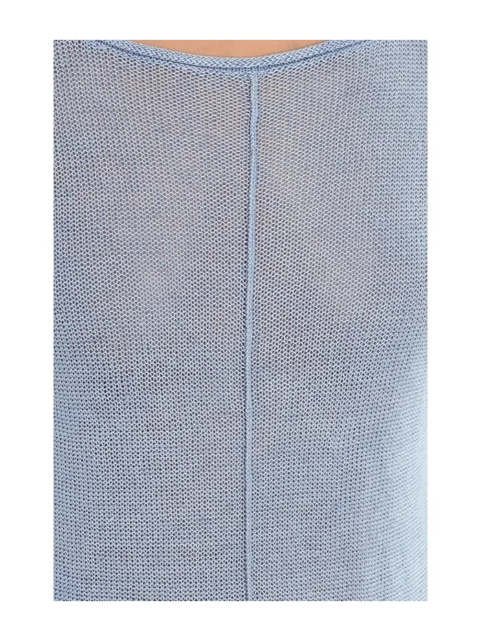 Свитер льняной Cedar Linen Bateau Neck Tommy Bahama — изображение 5 из 5, синий