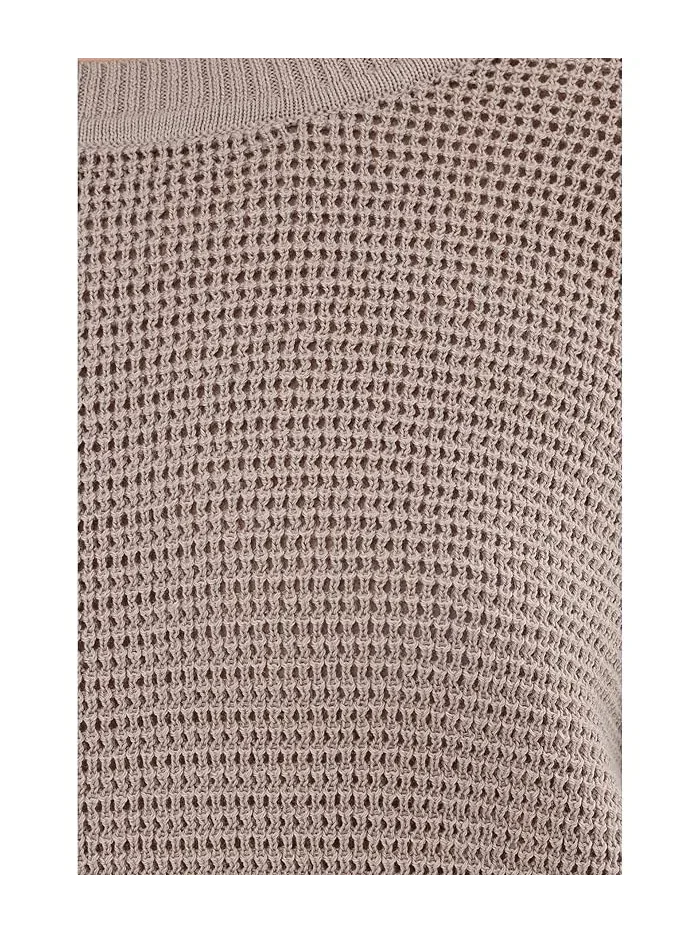 Свитер из органического хлопка Peruvian Cotton Blend Crew Neck Eileen Fisher — изображение 5 из 5, голубь