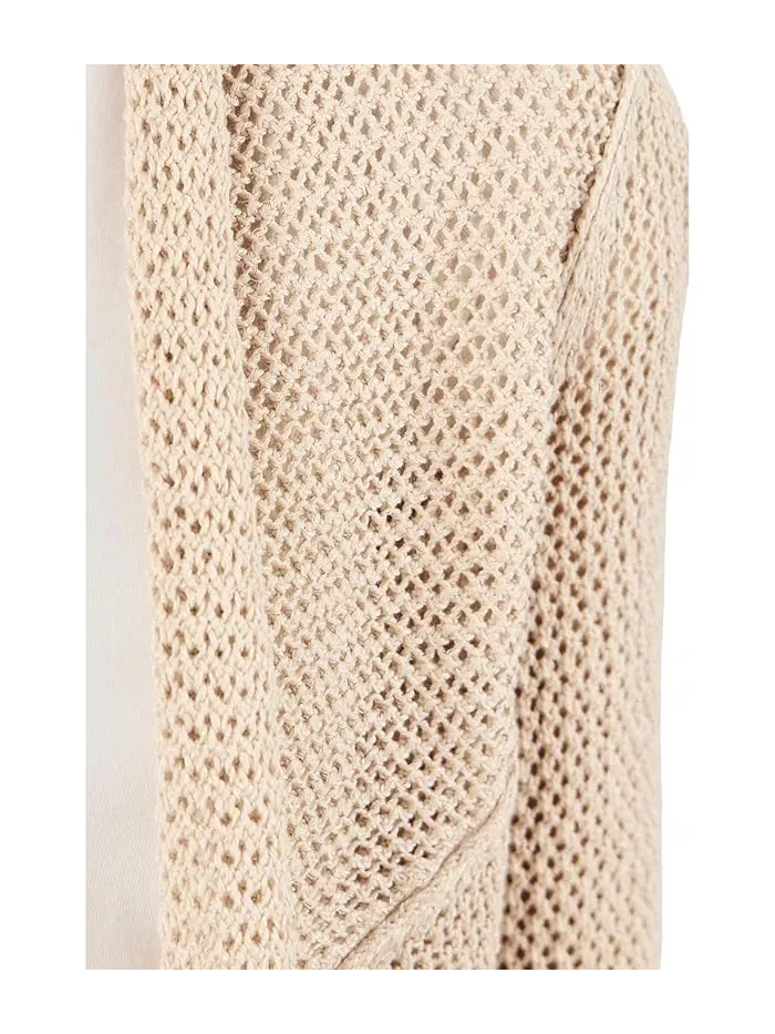 Свитер с сетчатой текстурой Petite Mesh Cocoon Cardigan NIC+ZOE — изображение 5 из 5, макадания