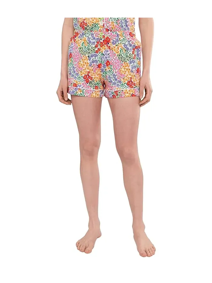 Пижама с цветочным принтом Short Sleeve Shorty Bedhead PJs, Bay Street Bloom — изображение 2 из 5, ярко-зеленый
