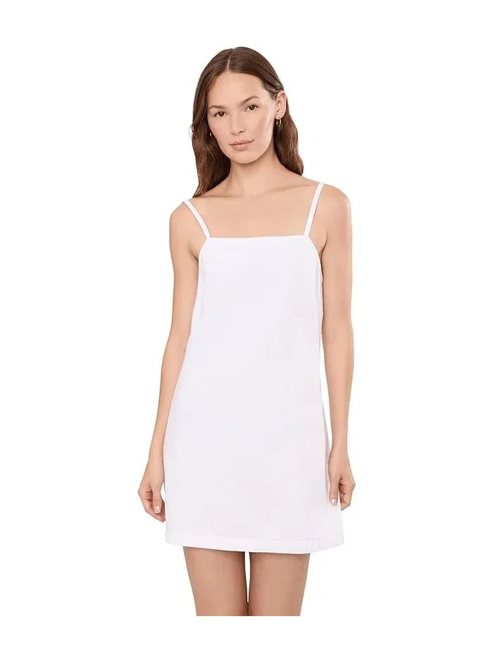 Платье-рубашка джинсовое Clean Denim Shift Dress Joe's Jeans — изображение 1 из 5, белый
