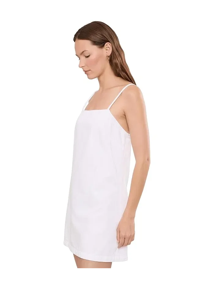 Платье-рубашка джинсовое Clean Denim Shift Dress Joe's Jeans — изображение 3 из 5, белый