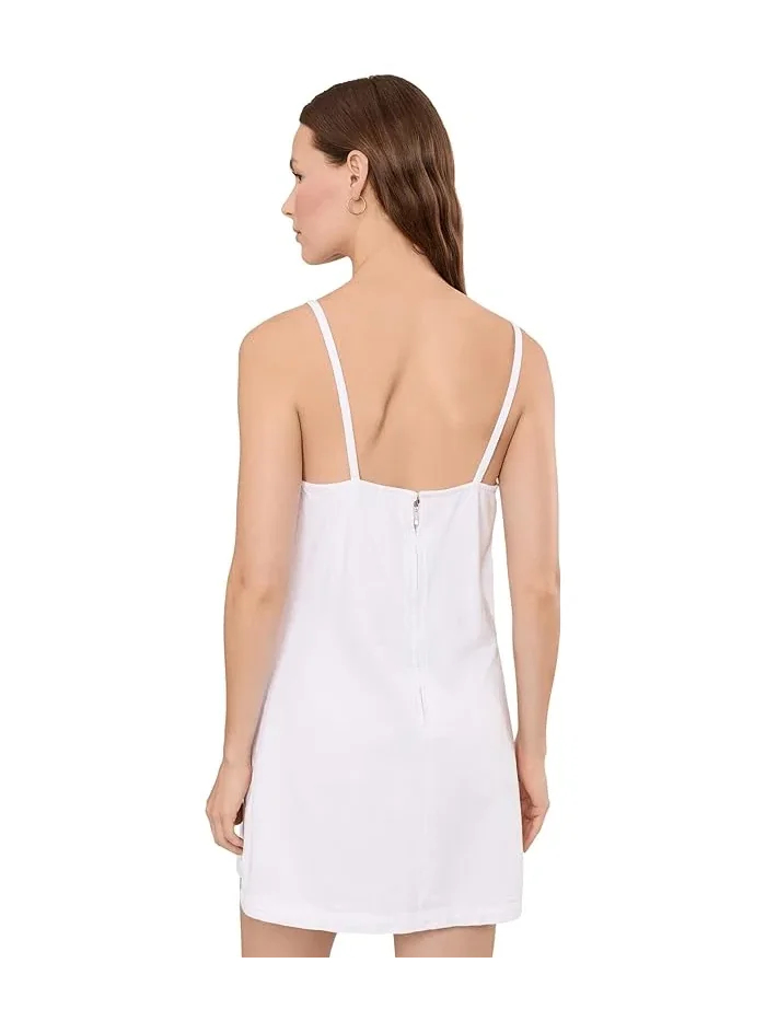 Платье-рубашка джинсовое Clean Denim Shift Dress Joe's Jeans — изображение 4 из 5, белый
