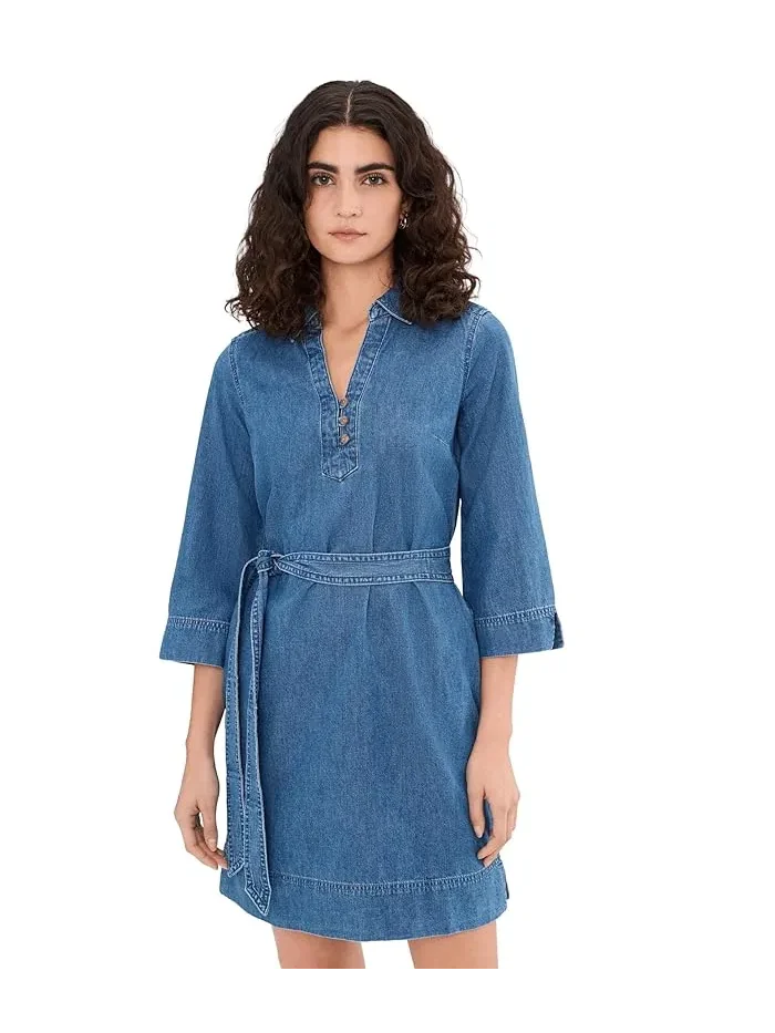 Платье джинсовое с рукавом 3/4 Tommy Bahama — изображение 1 из 5, индиго