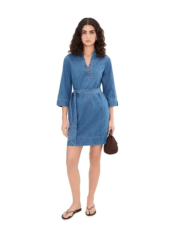 Платье джинсовое с рукавом 3/4 Tommy Bahama — изображение 2 из 5, индиго