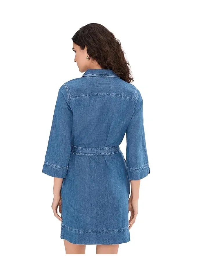 Платье джинсовое с рукавом 3/4 Tommy Bahama — изображение 4 из 5, индиго