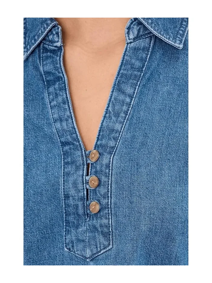 Платье джинсовое с рукавом 3/4 Tommy Bahama — изображение 5 из 5, индиго