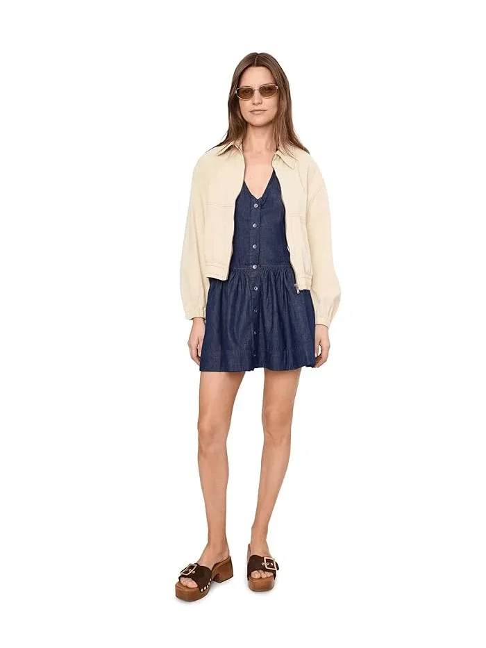 Платье джинсовое мини Clean Break Free People — изображение 2 из 5, черный
