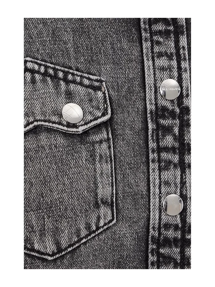 Платье джинсовое Rock Denim AllSaints — изображение 5 из 5, серый