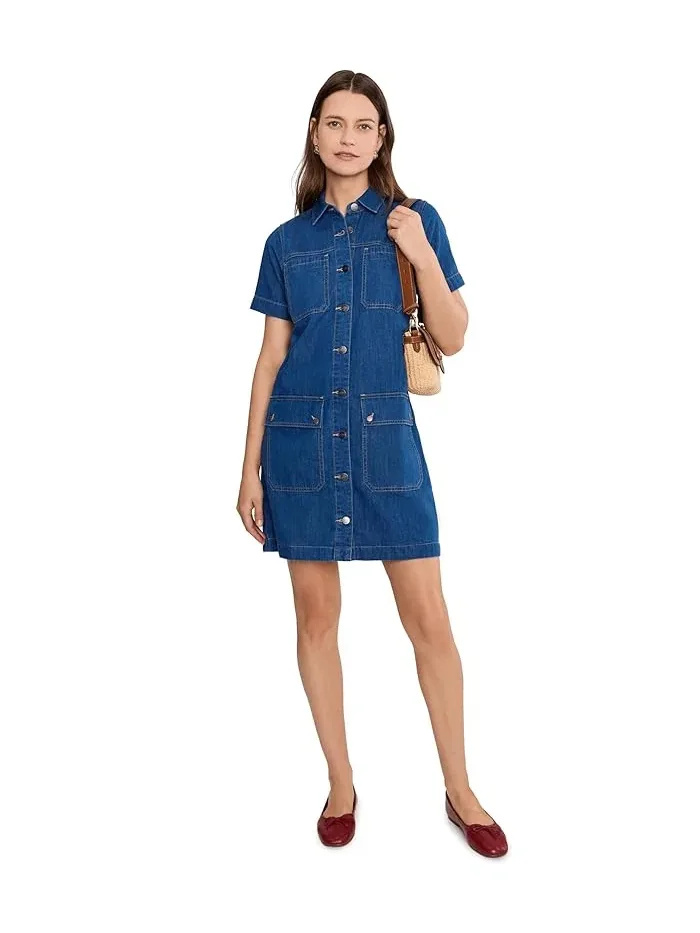 Платье джинсовое повседневное Denim Dress NYDJ — изображение 2 из 5, индиго