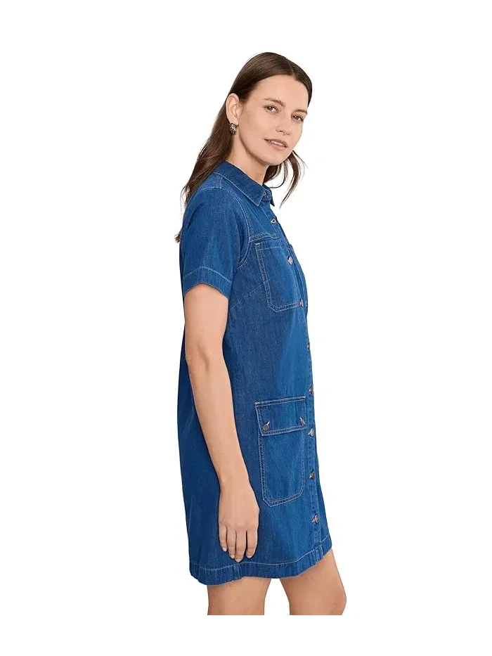 Платье джинсовое повседневное Denim Dress NYDJ — изображение 3 из 5, индиго