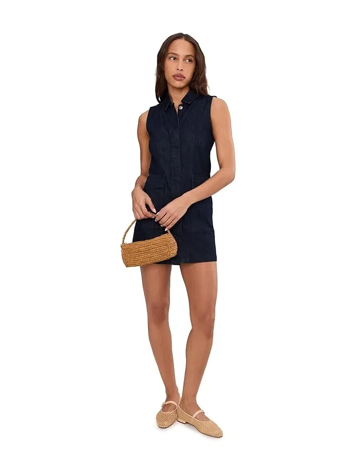 Платье мини джинсовое The Irina Dress Joe's Jeans — изображение 2 из 5, выцветший