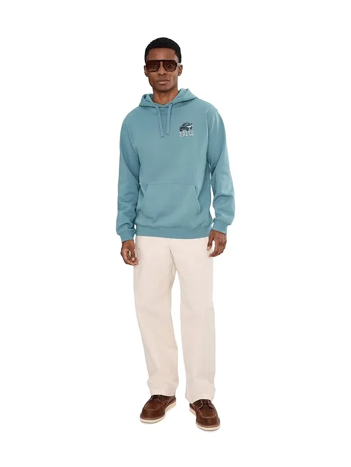Худи Salty Crew Truck Stop Fleece — изображение 2 из 5, серый
