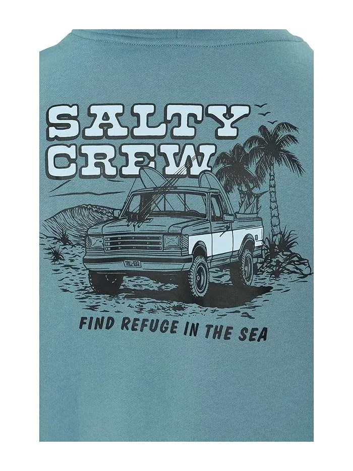 Худи Salty Crew Truck Stop Fleece — изображение 5 из 5, серый