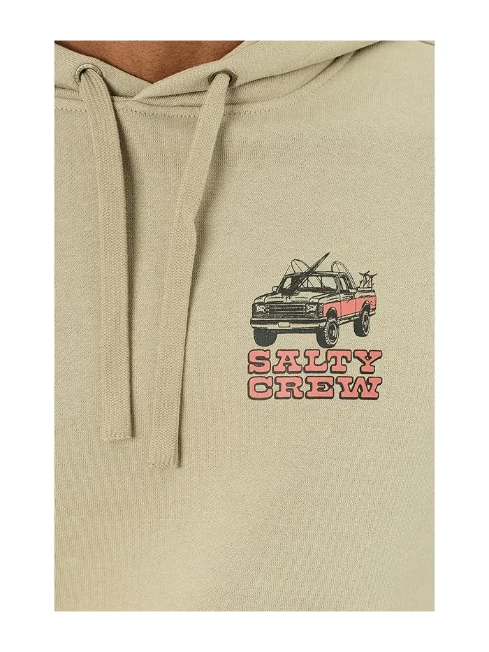Худи флисовое Truck Stop Fleece Salty Crew — изображение 5 из 5, серый