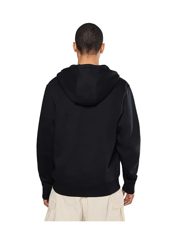 Худи Nike Sportswear Club Full-Zip Fleece — изображение 4 из 5, черный/черный