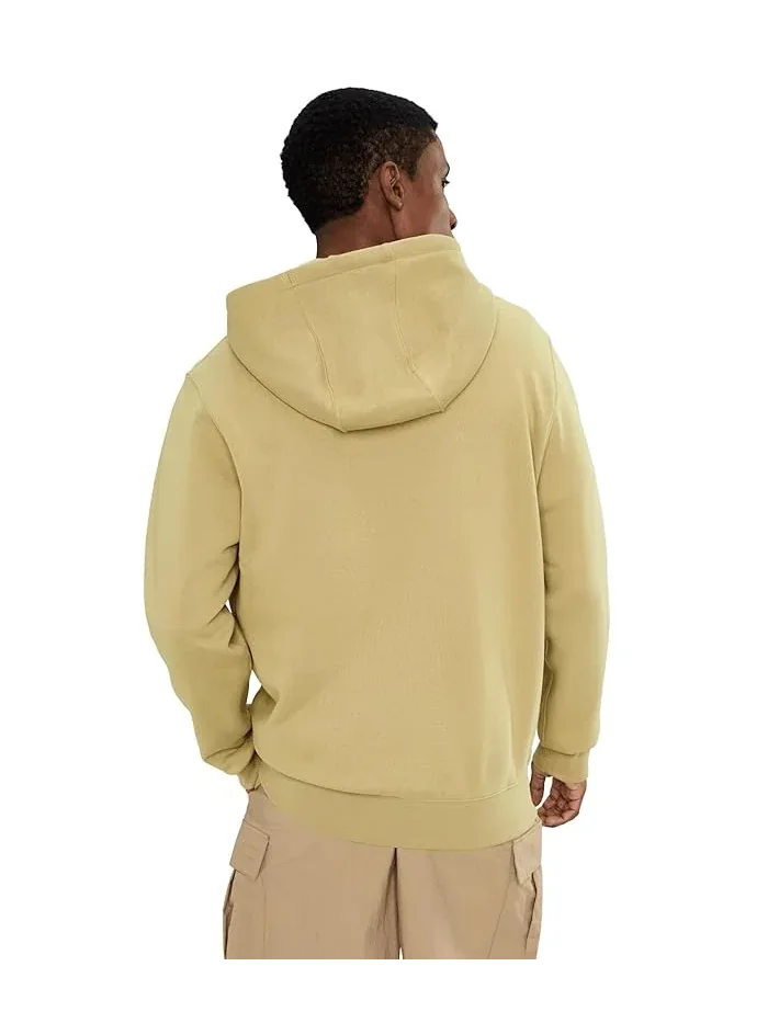 Худи Nike Sportswear Club Full-Zip Fleece — изображение 4 из 5, бежевый/бежевый