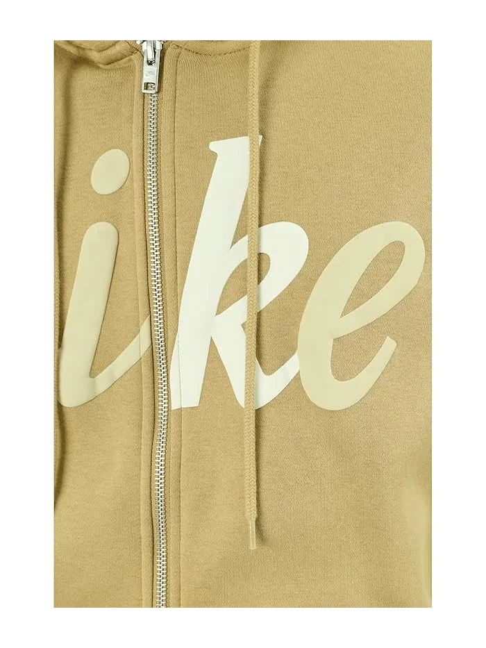 Худи Nike Sportswear Club Full-Zip Fleece — изображение 5 из 5, бежевый/бежевый