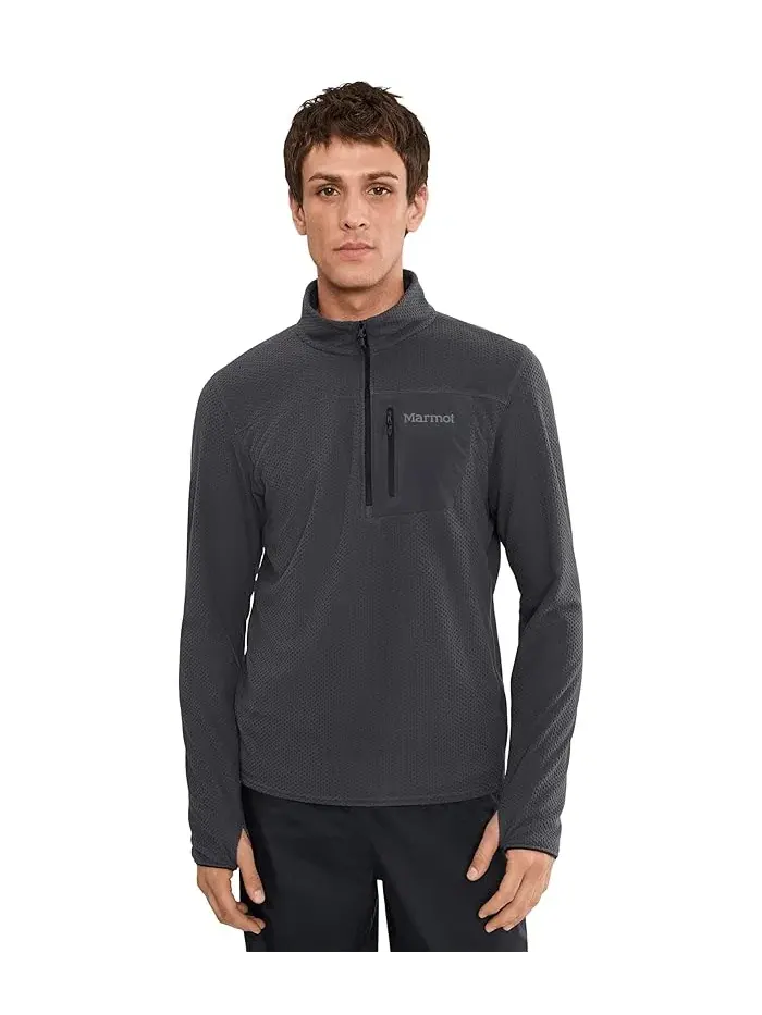 Худи Marmot Airfleece 1/2 Zip — изображение 1 из 5, черный
