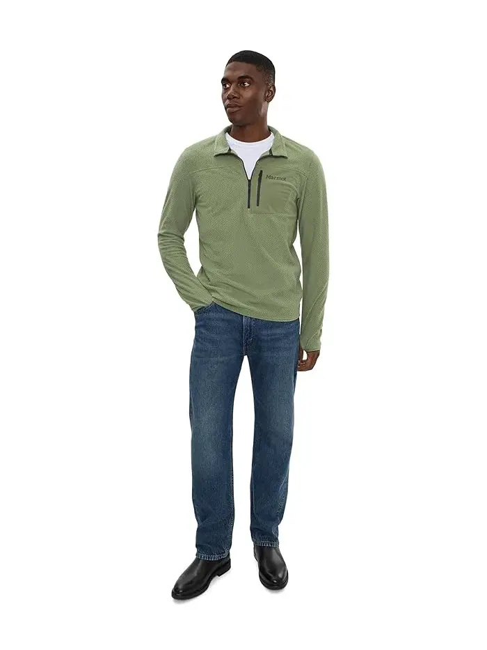 Худи Marmot Airfleece 1/2 Zip — изображение 2 из 5, оливковый