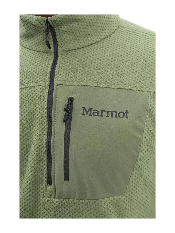 Худи Marmot Airfleece 1/2 Zip — изображение 5 из 5, оливковый