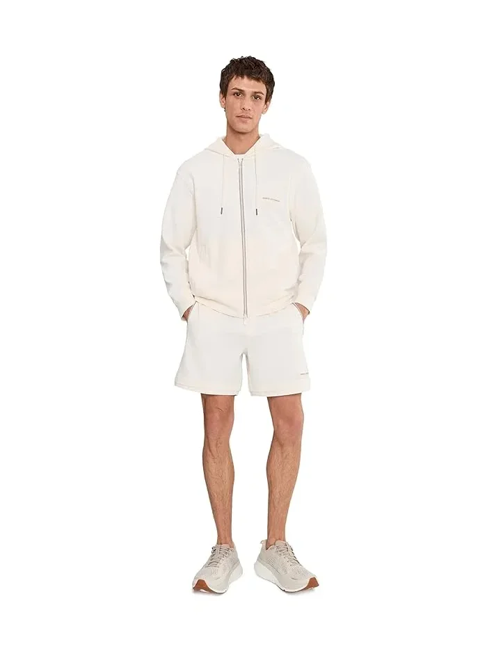 Худи на молнии классический крой Armani Exchange — изображение 2 из 5, бежевый