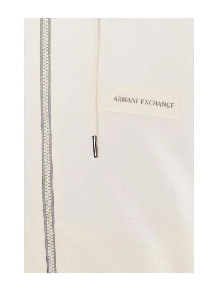 Худи на молнии классический крой Armani Exchange — изображение 5 из 5, бежевый