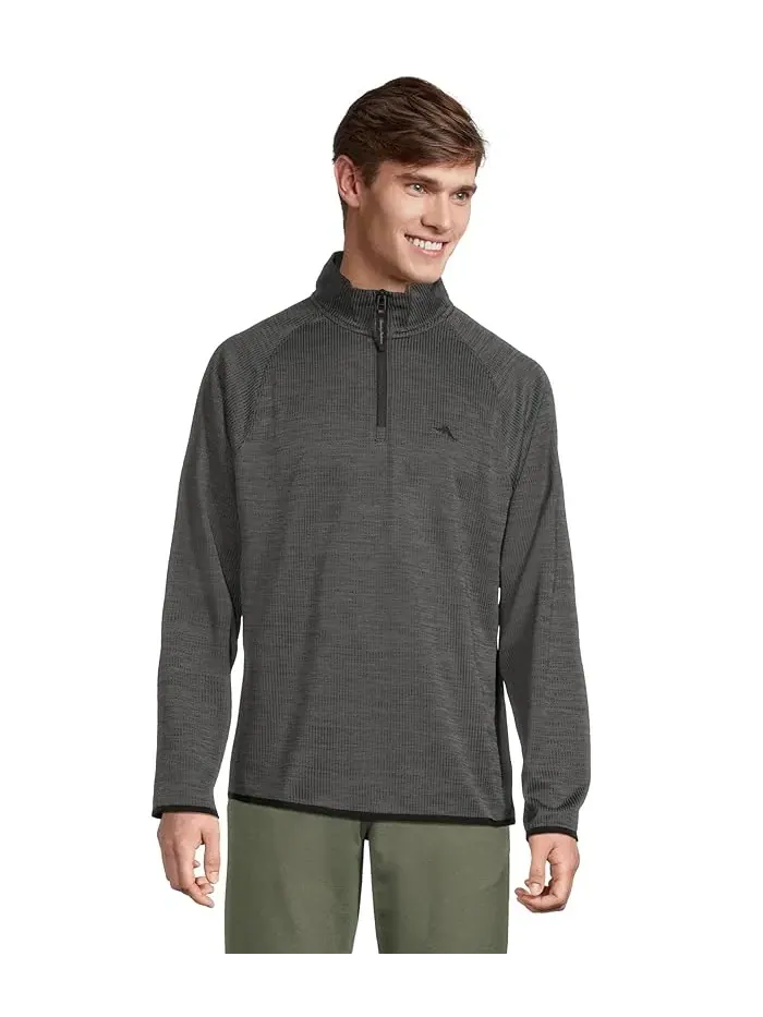 Худи Tommy Bahama Palm Pro 1/2 Zip — изображение 1 из 5, черный