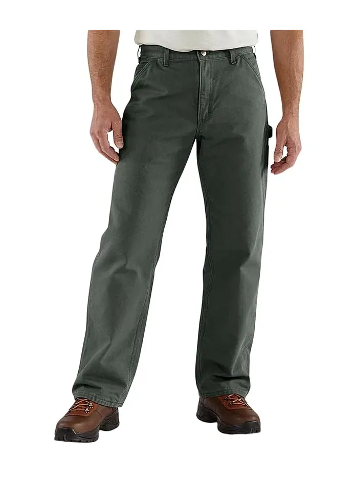 Рабочие брюки утепленные фланелью Washed Duck Dungaree Carhartt — 1