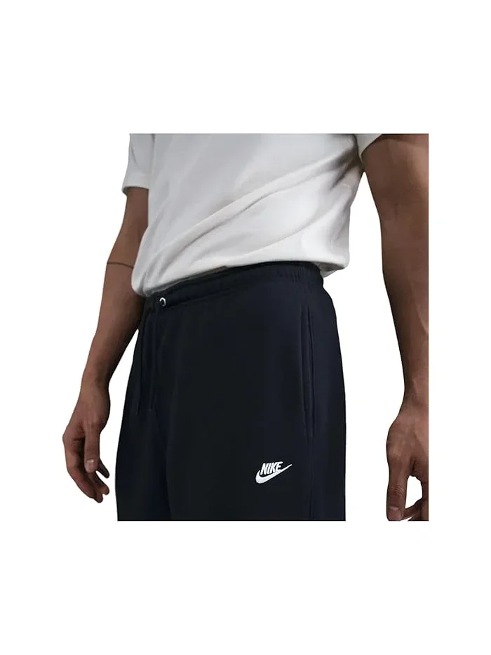 Штаны флисовые Club Open-Hem Nike — изображение 3 из 5, черный/черный/белый