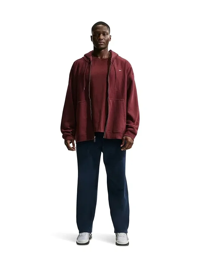 Штаны флисовые Club Open-Hem Nike — изображение 2 из 5, белый
