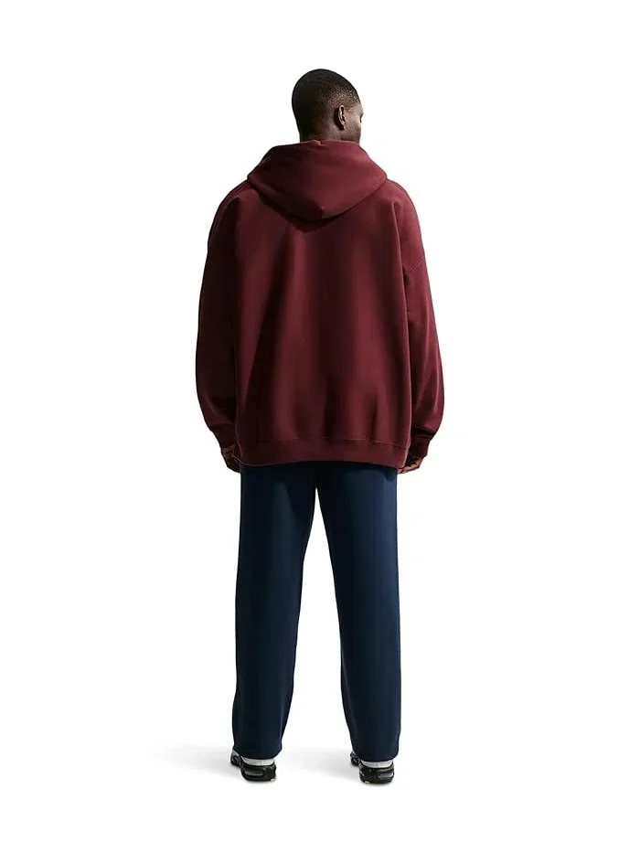 Штаны флисовые Club Open-Hem Nike — изображение 3 из 5, белый