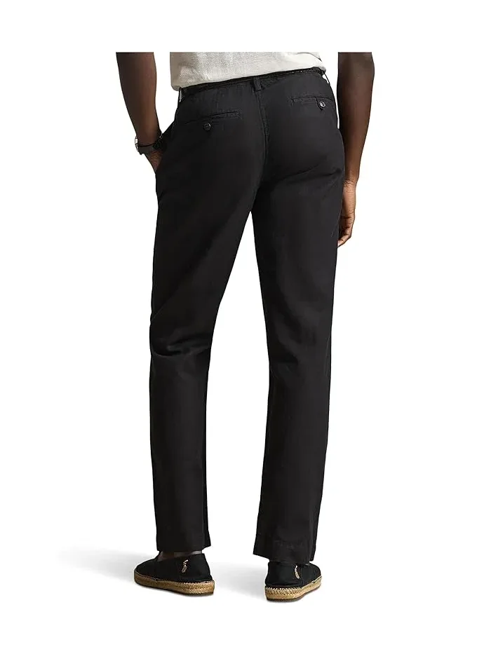 Брюки классические Bedford из льна и хлопка Polo Ralph Lauren — изображение 3 из 5, черный