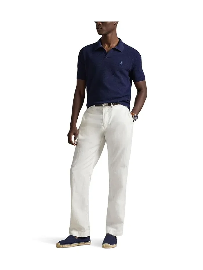 Брюки льняные Bedford Classic Fit Polo Ralph Lauren — изображение 2 из 5, белый