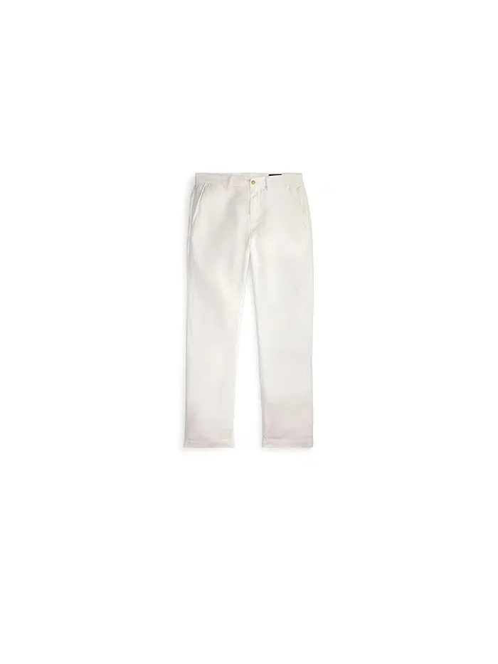 Брюки льняные Bedford Classic Fit Polo Ralph Lauren — изображение 5 из 5, белый