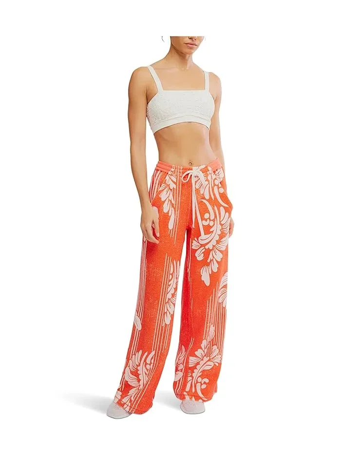 Широкие штаны One Above Wide Leg FP Movement, Dippin Floral Flame — изображение 1 из 5, мульти