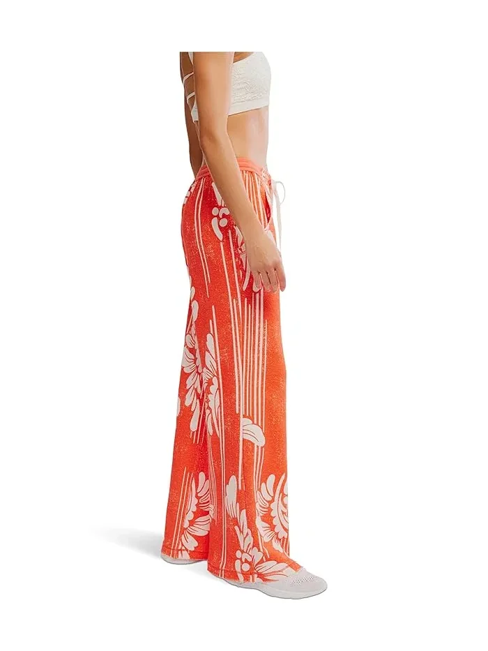 Широкие штаны One Above Wide Leg FP Movement, Dippin Floral Flame — изображение 3 из 5, мульти