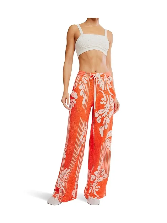 Широкие штаны One Above Wide Leg FP Movement, Dippin Floral Flame — изображение 4 из 5, мульти