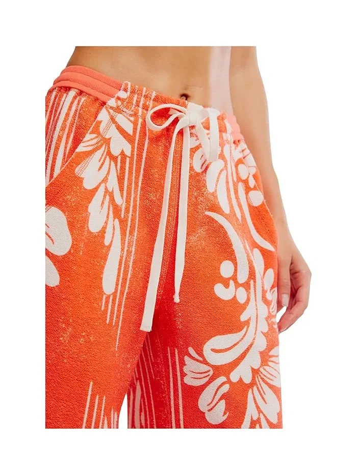Широкие штаны One Above Wide Leg FP Movement, Dippin Floral Flame — изображение 5 из 5, мульти