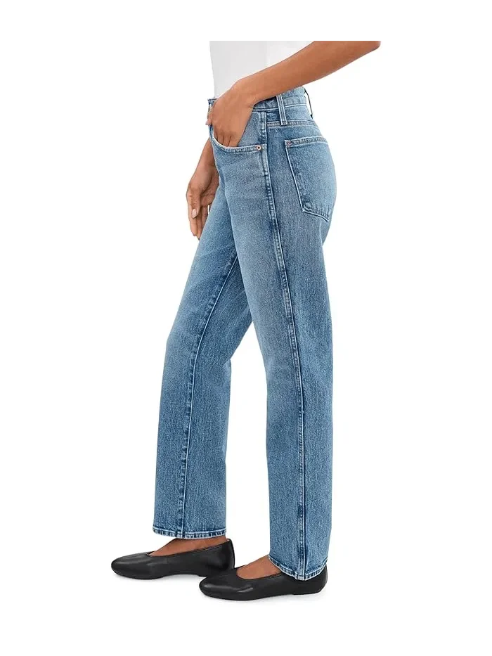 Джинсы прямого кроя The Longline Straight Jean Madewell — изображение 3 из 5, белый