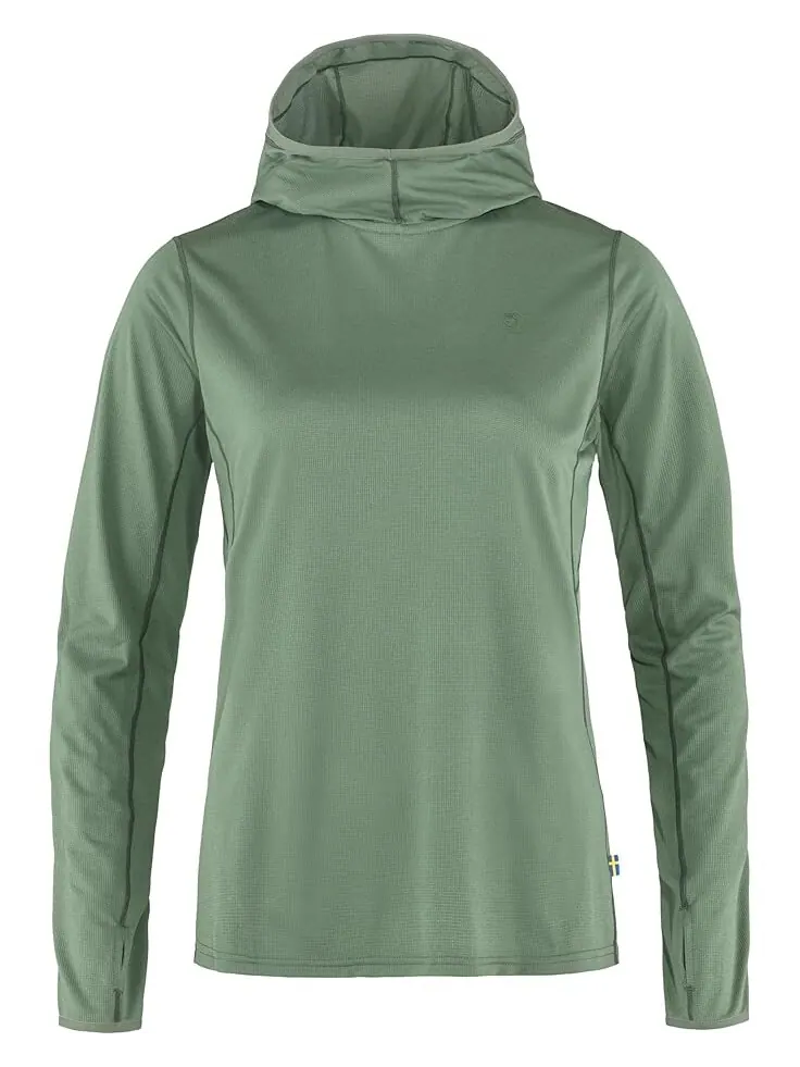 Худи Fjällräven Abisko Sun-Hoodie — изображение 1 из 2, зеленый