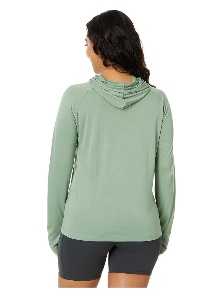 Худи Free Fly Bamboo Lightweight Hoodie II — изображение 2 из 4, зеленый