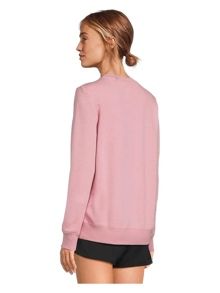 Толстовка Nike Sportswear Club Fleece Crew Neck Sweatshirt — изображение 3 из 5, розовый//белый