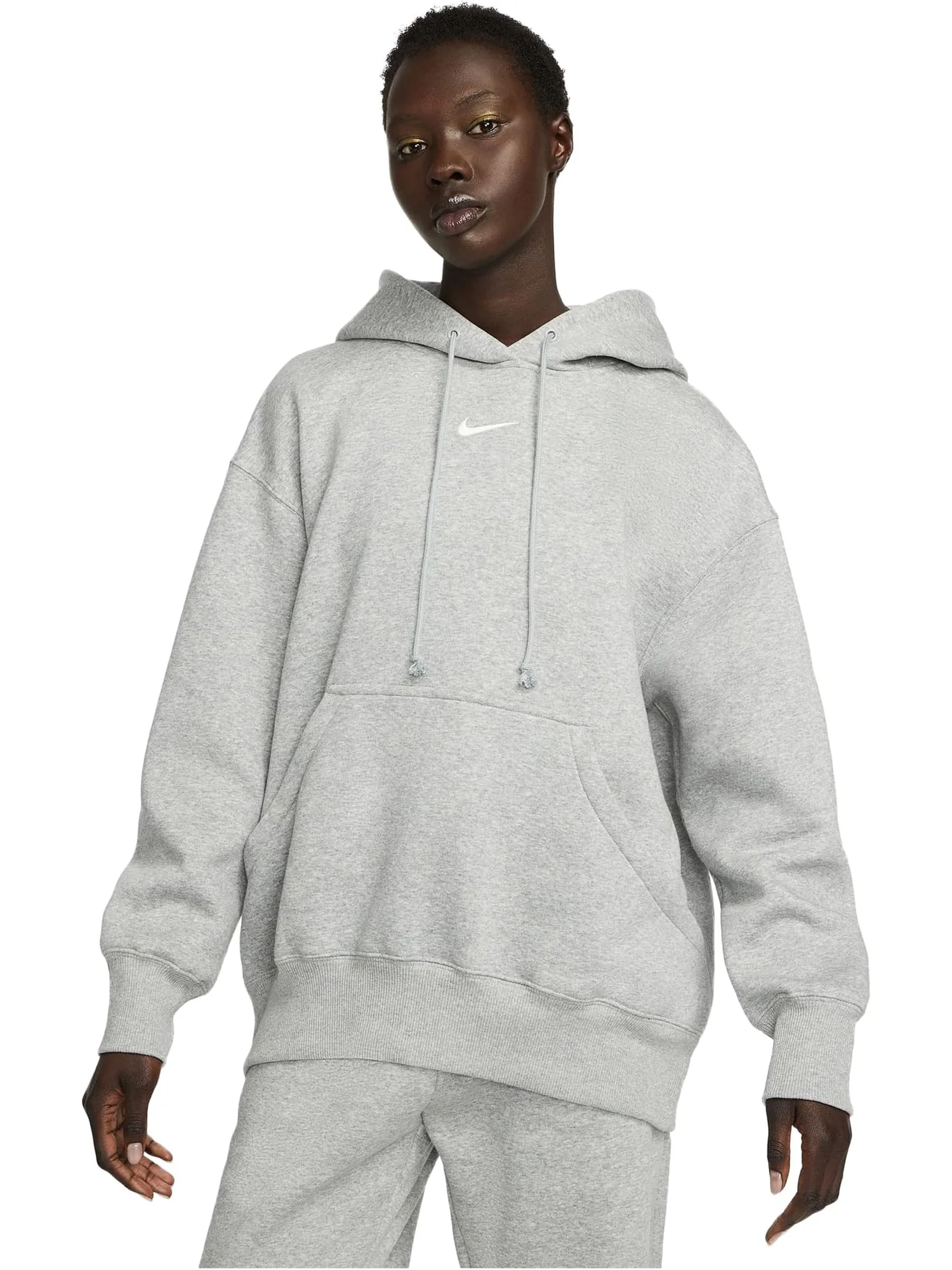 Худи Nike Sportswear Phoenix Fleece Oversized Pullover Hoodie — изображение 1 из 4, темный серый