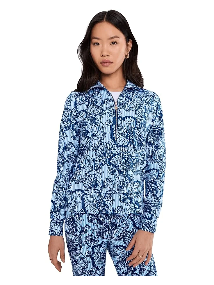 Женский худи Lilly Pulitzer Eleni UPF 50+ — изображение 1 из 5, темно-синий
