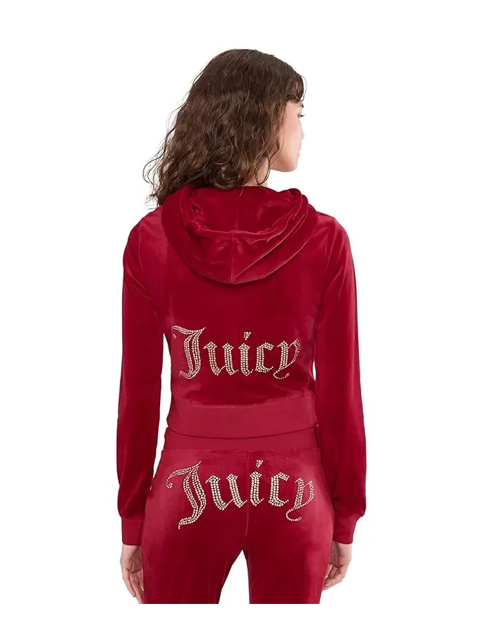 Толстовка с капюшоном OG Blink Track Jacket Juicy Couture — изображение 4 из 5, красный