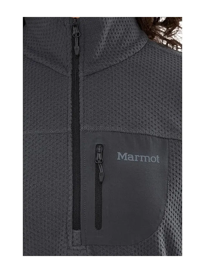 Флисовая водолазка AirFleece 1/2 Zip Marmot — изображение 5 из 5, черный