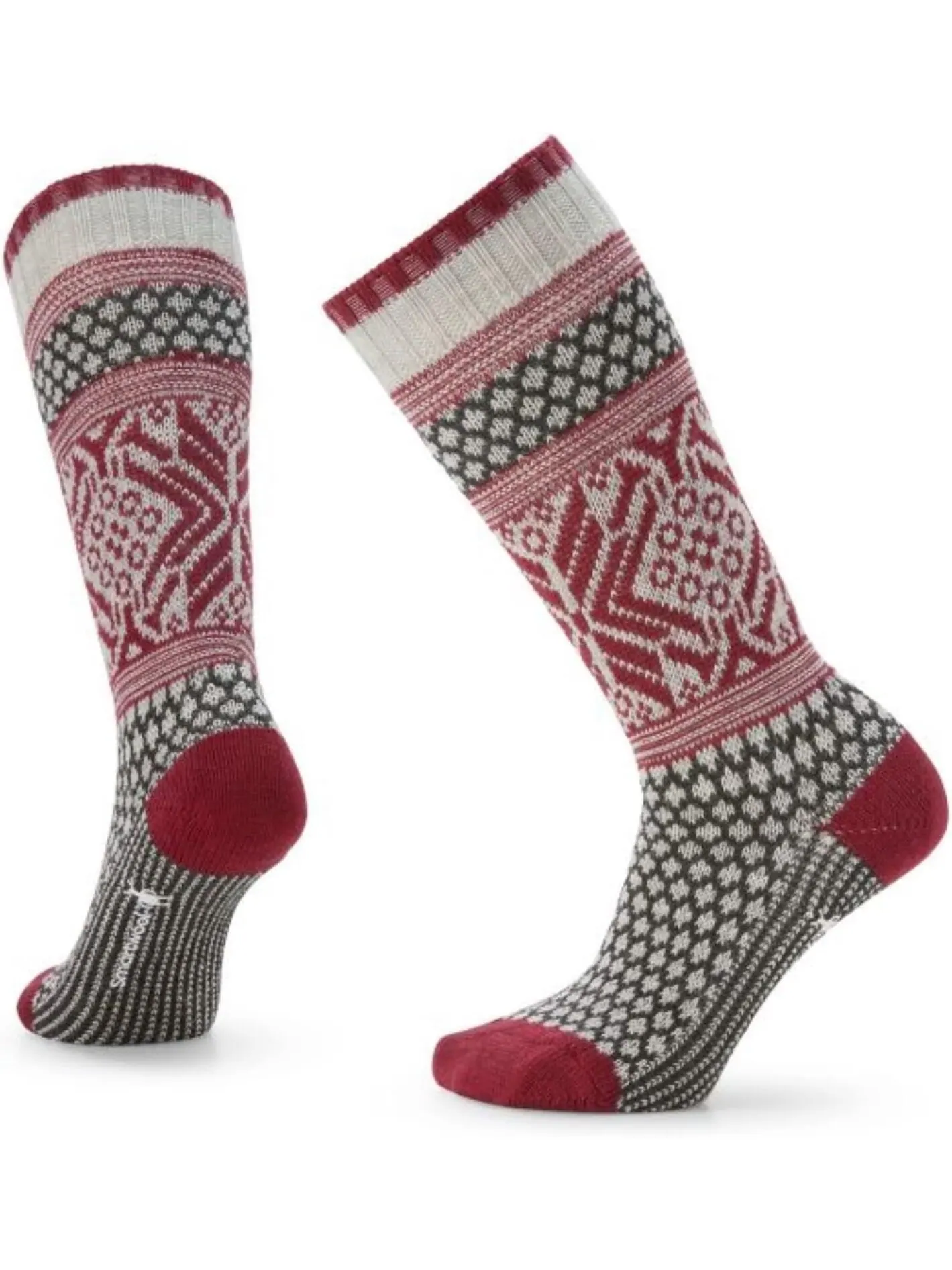 Повседневные носки с узором попкорна и снежинок Smartwool — изображение 1 из 1, пепельный